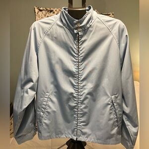Vintage 60s Peters Sportswear Jacket 44 Blue Windbreaker Harrington Style Dacron